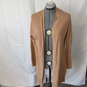 Gap Tan Open-Front Long Sweater
